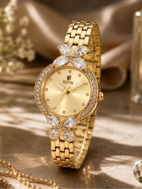 ⌚️NWT! Montres Prestige X Invicta Women's 22mm Gold Tone Watch